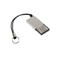 USB Adaptér Micro SD - kovový stříbrná